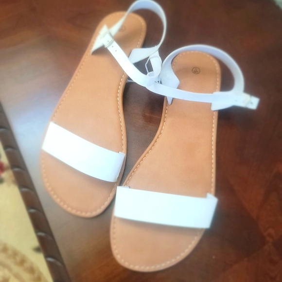 Women's Casual Summer Sandals, white - Picture 1 of 2